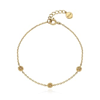 앙스모멍 (14K gold) Sprout Bracelet (S)(3 cognac diamond)(1004070418)