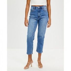 4655090 Lee High Straight Crop Jeans - Indigo Lake