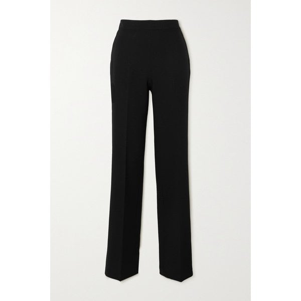 사피야 골디 스트레치 크레이프 스트레이트 팬츠 블랙 8008779906212695