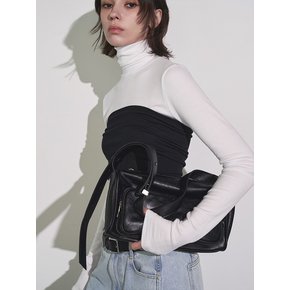 LAYERED TOP TURTLE NECK_ WHITE