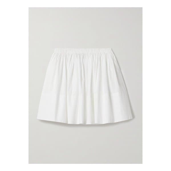 수지 콘디 푸스타 코튼 포플린 미니 스커트 화이트 1647597358994188