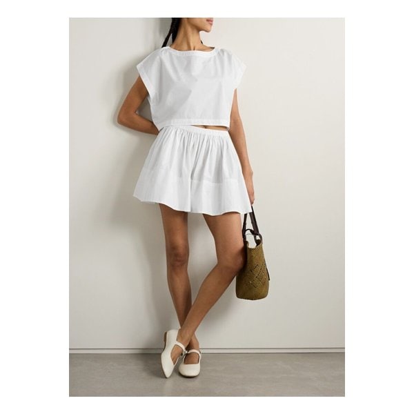 수지 콘디 푸스타 코튼 포플린 미니 스커트 화이트 1647597358994188