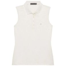 POLKADOT SLEVELESS POLO G4LS23K871-STNH 여성 폴카도트 슬리브리스 폴로 반팔 티셔츠