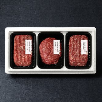 박참봉푸줏간 한우 떡갈비/언양불고기 혼합선물세트 3구 A호 1.17kg (떡갈비6개/언양불고기3개)