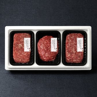 박참봉푸줏간 한우 떡갈비/언양불고기 혼합선물세트 2호 1.17kg (떡갈비360g x 2팩 / 언양불고기450g x 1팩)