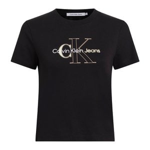 Calvin Klein 캘빈클라인 반팔 여성 여자 블랙 검정 티셔츠 J20J222639 BEH