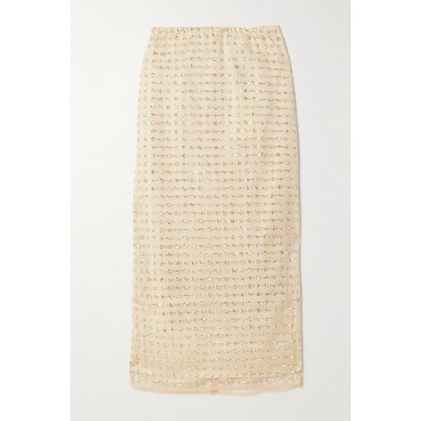 스타우드 시아라 레이어드 장식 튤 미디 스커트 46376663162984372