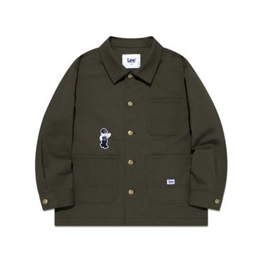 Lee Kids 패치워크 면트윌 자켓 카키 LK2501JK03KH