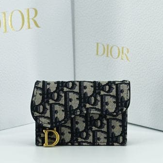 DIOR 디올 카드지갑 새들 플랩 오블리크 S5611CTZQ 77921337