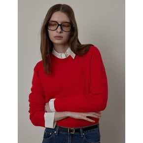 Whole Garment Round-neck Cashmere Wool Knit