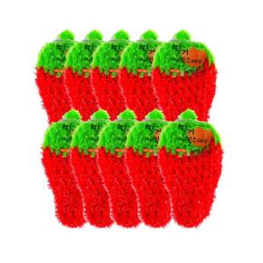 딸기 아크릴수세미 주방수세미 반짝이수세미 판촉 대형 30g-10개