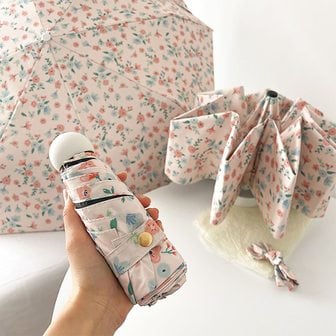 할인바이할인 [1+1] 플로라 잔꽃 초경량우산 양산 겸용(+전용파우치) 컬러4종