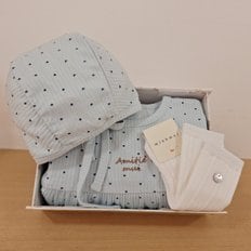 [25S/S출산선물]MN)쁘띠하트바디슈트&베이직자가드장말세트(35170-676-03*35114-812-04)