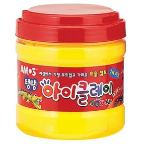 아모스 탱탱아이클레이 버켓 23000 400g 노랑 1개입