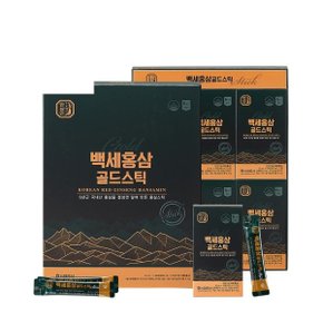 농협홍삼 한삼인 백세홍삼 골드스틱 6년근 국내산 홍삼 10ml 60포 2개