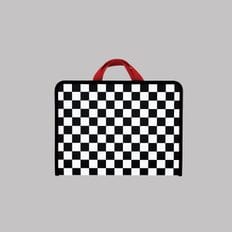 FILE BAG - CHECKERBOARD (BLACK)