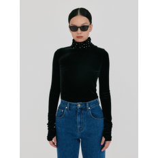 ZYERI Funnel Neck T-shirt - Black