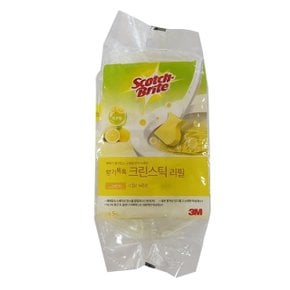 3M 스카치 브라이트 향기톡톡 크린스틱 리필 레몬향 5 (WF6F976)