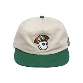 말본 엄브렐러 햇 스냅백 크림 그린 MALBON Umbrella Hat Snapback