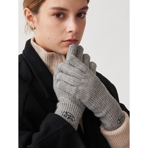 KNIT LOGO GLOVES 5COLOR