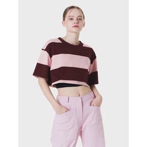 LAYERED CROPPED SWEATSHIRT STRIPE MBCSTO012ST