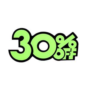 상품홍보 쇼카드(30% OFF/6개입)대 4040