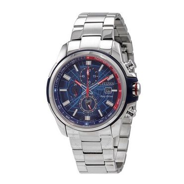 이스퀘어 4198619 Citizen Marvel Spider-Man Eco-Drive Chronograph Blue Dial Mens Watch