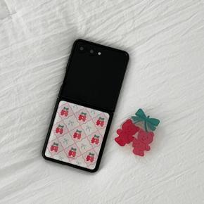 /더나인몰 cherry gummy checkerboard Z플립 블랙 맥세이프 범퍼케이스
