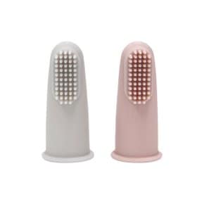 소프트 손가락 칫솔 강아지 구강관리 2pcs