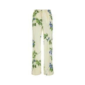 PRADA  Printed twill pant FLORAL