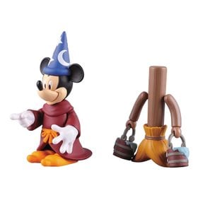 KUBRICK MICKEY MOUSE & BROOM FANTASIA ver. ABS PVC 도장 완료 액션 피규어