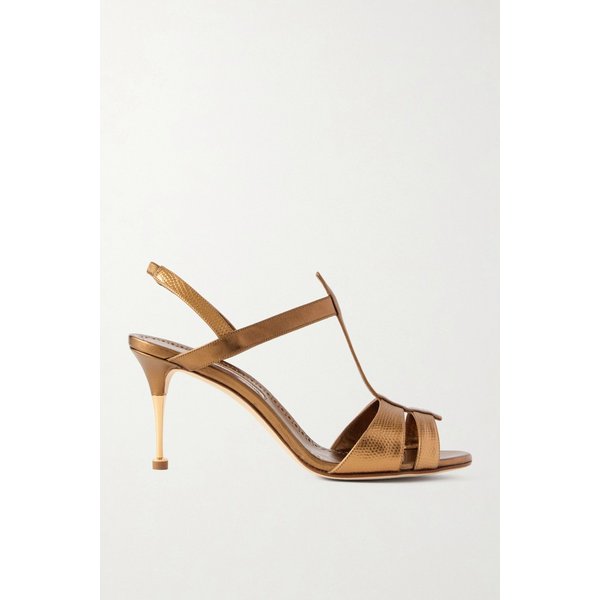 레타우스 70 브론즈 메탈릭 가죽 샌들 46376663162937475