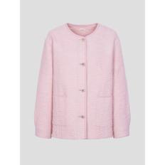 [정상가319,000원] Mid Length Tweed Outer  Spring Pink (WE3111T12X)