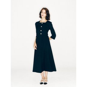 Square Neck Sleeve Dress