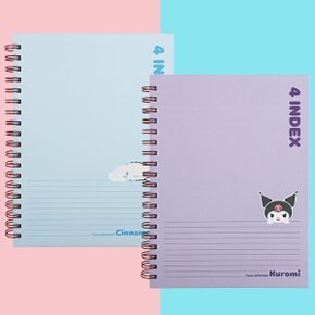 쿠로미 노트-시나모롤 4인덱스 2P (S0045)