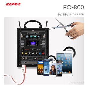 FC-800 2채널 100W 충전 휴대용 앰프스피커 핸드마이크