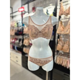 비너스 [시흥점] S 와코루 ) 살루트 감각 풀메이크업 브라, 백레이스팬티 세트 [DBR0451/DPT0451A-SK]