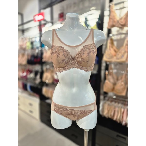 [시흥점] S 와코루 ) 살루트 감각 풀메이크업 브라, 백레이스팬티 세트 [DBR0451/DPT0451A-SK]