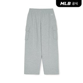 [코리아공식] 베이직 스몰로고 카고 와이드팬츠 NYM (Melange Grey)