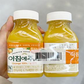 서울 아침에주스(오렌지) 210ml x 2 X 3개