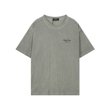 버커루 20수 싱글 루즈핏 루나다잉 자수 반팔 티셔츠(B252TS358P)