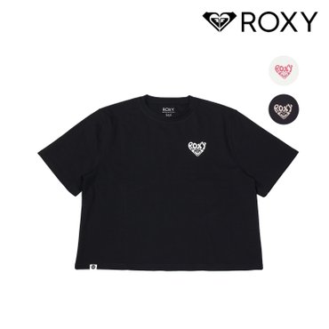 록시 HEART ST 크롭 반팔티셔츠 (RF21ST107)