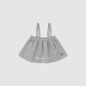 슈슈앤크라 mini 라트비아 S/T 에이프런 블라우스 ㅡ 네이비