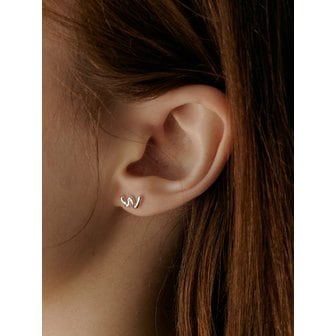 앤드투데이 flow initial earring (A~Z)