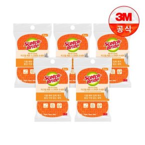 제로스크래치 올인원 아크릴수세미 1입(흠집방지용) 5개세트