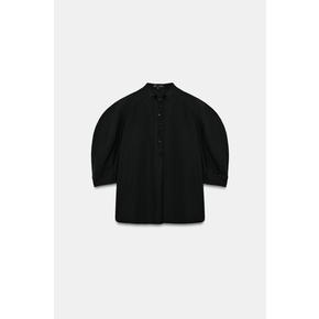 ZARA 자라 ZW 컬렉션 퍼프 소매 셔츠 4043 018 800