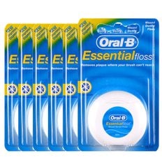 오랄비 Oralb 오랄비 치실 왁스 민트향 X 6개
