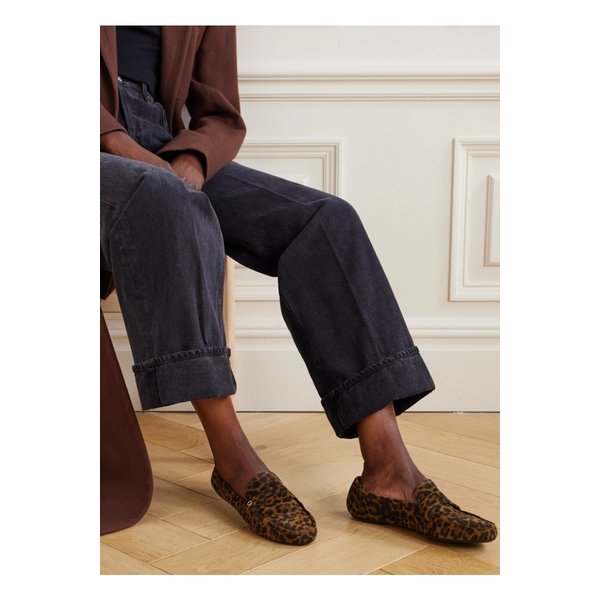 지오지아 레오파드 프린트 스웨이드 로퍼 1647597350787299