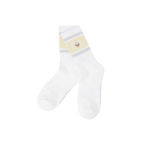 (W)Tri-Color Stripe Mid Socks   G6LAX26112YEX