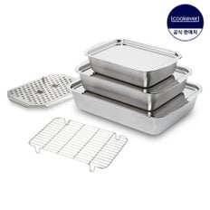 쿡에버 신밧드 프리미엄 5종 세트 (소+중+대+선반 중+와이어랙 대)